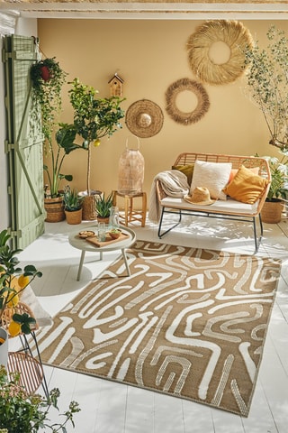 Tapis Capri - Beige et blanc