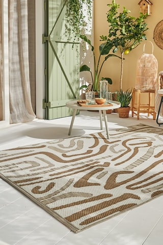 Tapis Capri - Beige et blanc