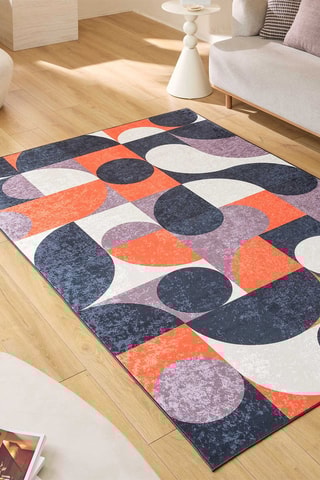 Tapis Stampa - Rouge et bleu