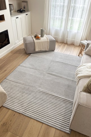Tapis Garden - Blanc et gris