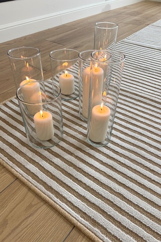 Tapis Garden - Beige et blanc