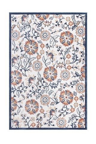 Tapis Garden - Beige et bleu