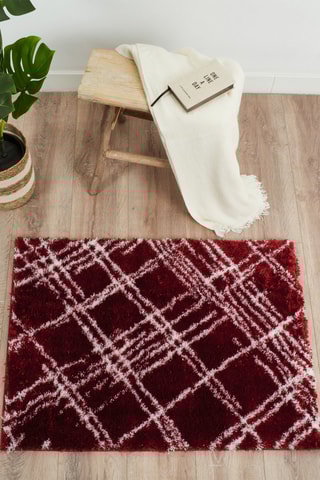 Tapis Oslo Rouge et blanc