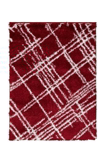 Tapis Oslo Rouge et blanc