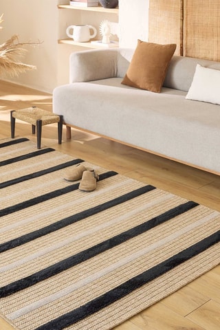 Tapis PalmaBeige et noir