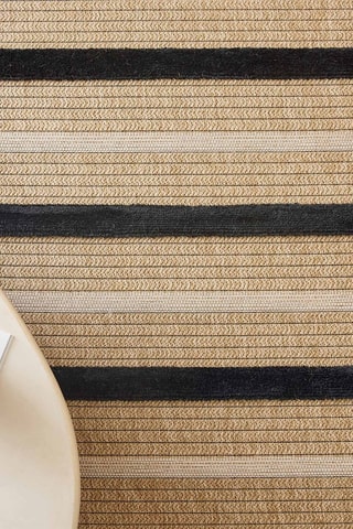 Tapis PalmaBeige et noir
