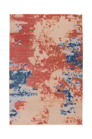 Tapis Garden - Beige et rouge