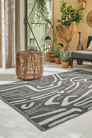 Tapis Capri - Noir et blanc
