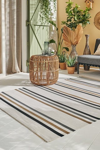 Tapis Capri - Noir et marron