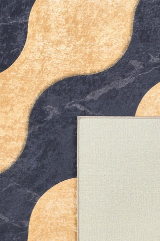 Tapis Stampa - Jaune et bleu