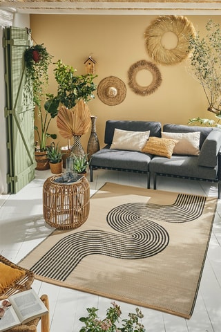 Tapis Capri - Noir et beige