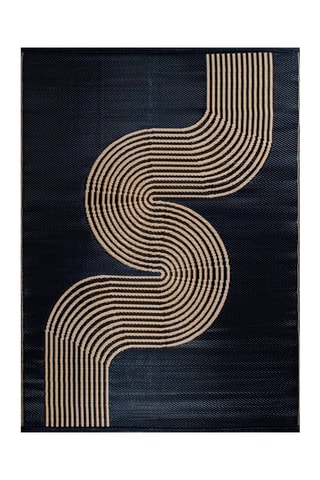 Tapis Capri - Noir et beige