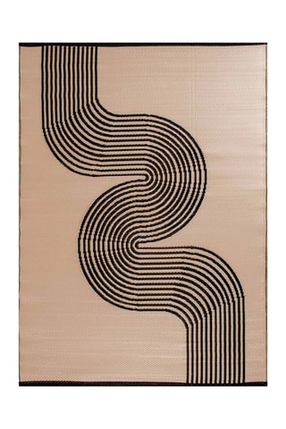 Tapis Capri - Noir et beige