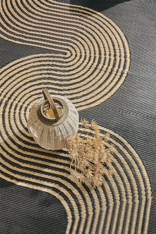 Tapis Capri - Noir et beige