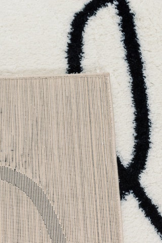 Tapis Lasso - Blanc et noir