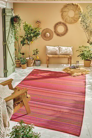 Tapis Capri - Violet et rouge