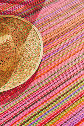 Tapis Capri - Violet et rouge