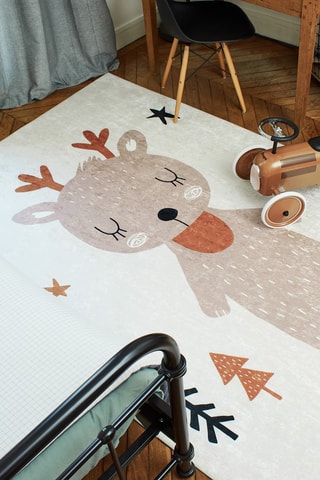 Tapis Happy 743 - Crème et taupe