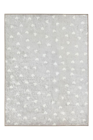 Tapis Happy - Gris et blanc