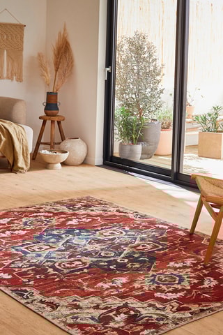 Tapis Radom - Rouge et beige