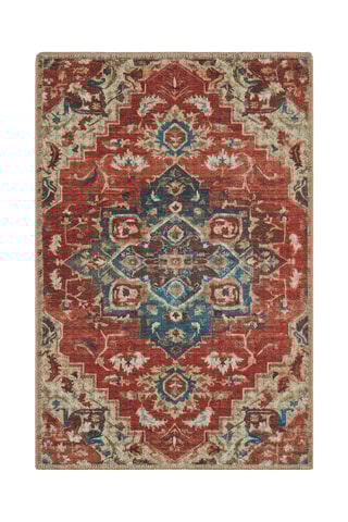 Tapis Radom - Rouge et beige