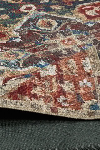 Tapis Radom - Rouge et beige