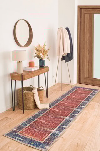 Tapis Radom - Rouge et bleu marine