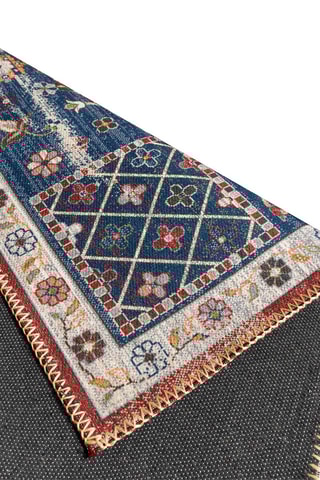 Tapis Radom - Rouge et bleu marine