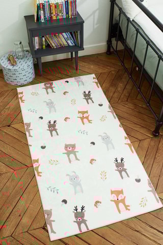 Tapis Happy - Crème