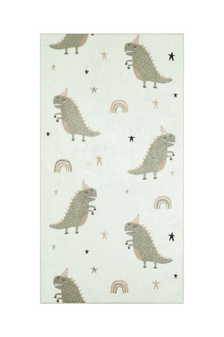 Tapis Happy - Blanc et vert