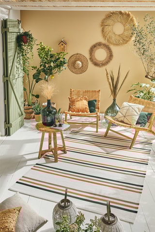 Tapis Capri - Vert et blanc