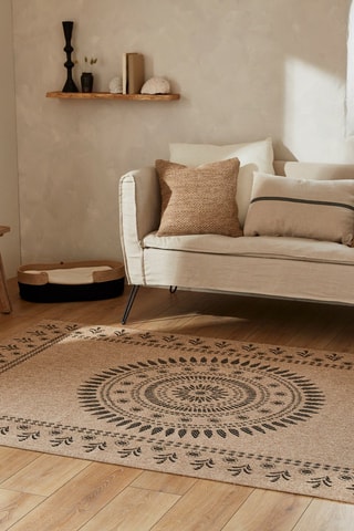 Tapis Nature - Beige et noir