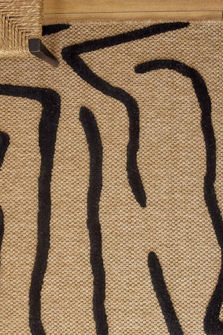 Tapis PalmaBeige et noir