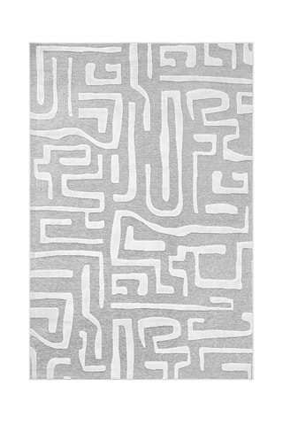 Tapis Garden - Gris et blanc