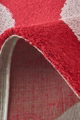 Tapis Groovy - Rouge et blanc