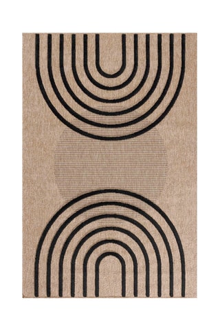 Tapis PalmaBeige et noir