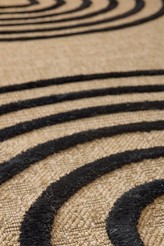Tapis PalmaBeige et noir