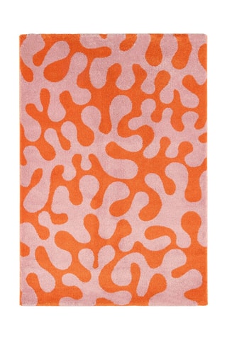 Tapis Groovy - Orange et rose
