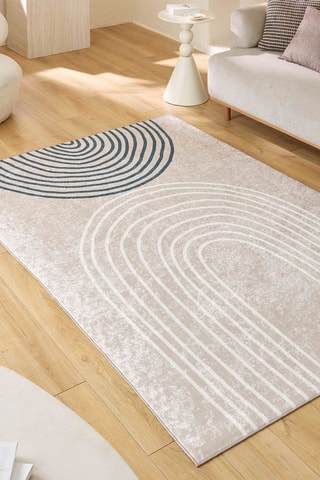 Tapis Grege - Beige et blanc