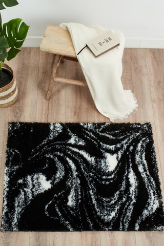 Tapis Oslo - Noir et blanc
