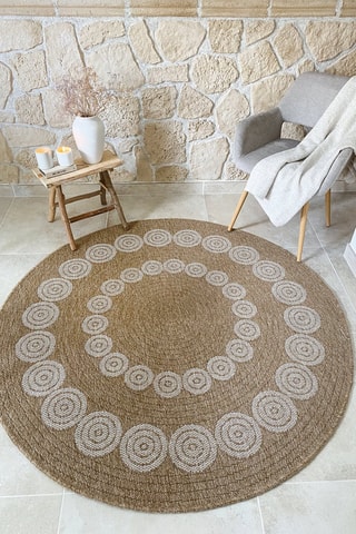 Tapis Nature - Beige et blanc