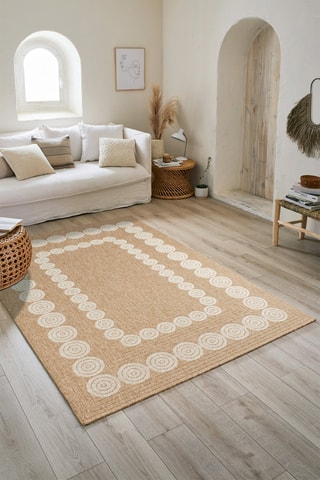 Tapis Nature - Beige et blanc