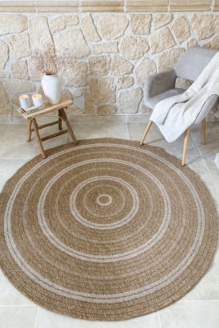 Tapis Nature - Beige et blanc
