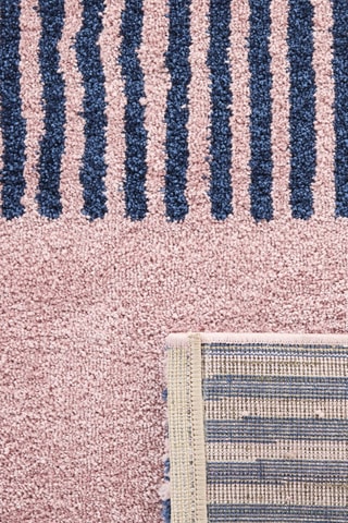 Tapis Groovy - Rose et bleu