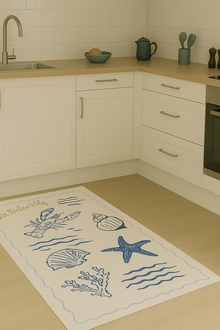 Tapis Azulejo - Bleu