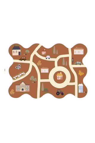 Tapis Happy - Marron