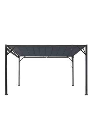 Pergola lames orientables avec 4 stores intégrés - 12 m²