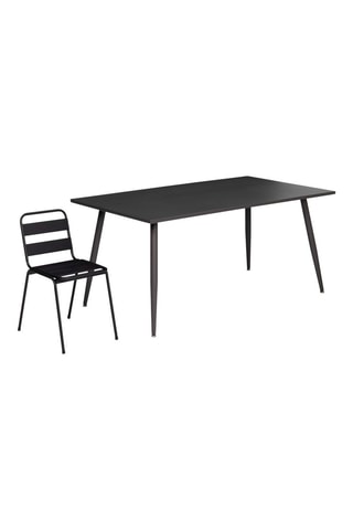 Table de jardin - Anthracite - 180 x 90 x 77 cm