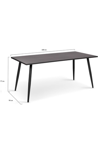 Table de jardin - Anthracite - 180 x 90 x 77 cm