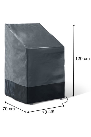 Housse de protection pour chaises  - Gris et noir